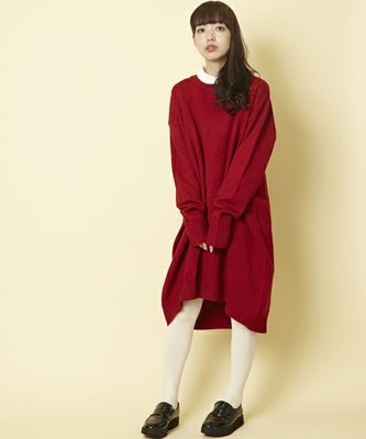 LO-01 ロングニットワンピース