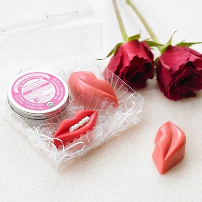 bisous rose -オーガニックバームとチョコのセット-