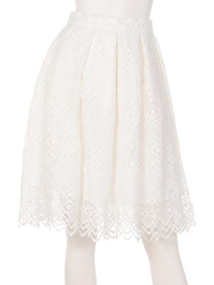 【Auntie　Rosa】総スカラップレーススカート