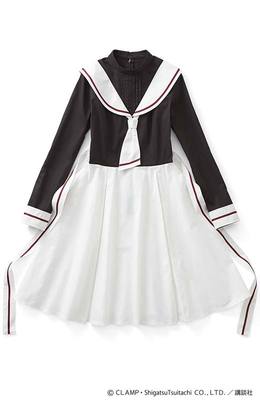 カードキャプターさくら×スキヤキ　友枝小学校長袖セーラーワンピース