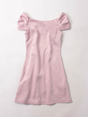 グログランバックフレアワンピース