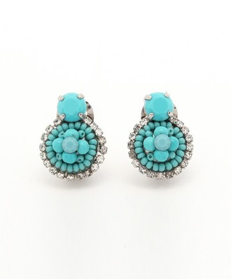 Biancoビーズフラワーイヤリング(select)