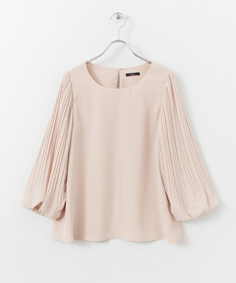 ROSSO(ロッソ)プリーツスリーブブラウス