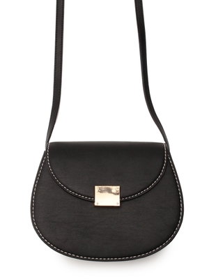 Mila Owen(ミラ オーウェン)ステッチラウンドショルダーバッグ