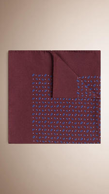 ペイズリープリント・シルク・ポケットスクエア