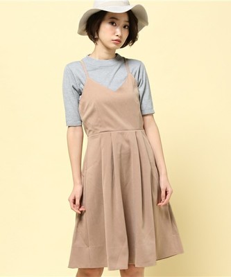 キャミ型フレアワンピース