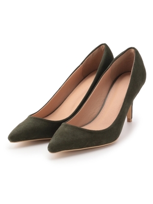 スエードピンヒールパンプス