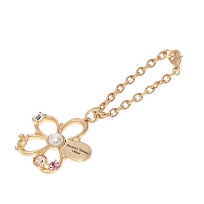 Samantha Thavasa Deluxe（サマンサタバサデラックス）フラワーモチーフイニシャルチャーム Y