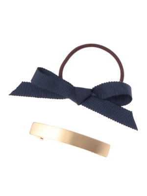 passage mignon/flaneur（パサージュミニョンフラヌール）リボンヘアゴム+バレッタセット