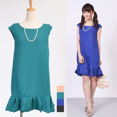 シフォンパールネックレス付きマーメイドパーティードレス