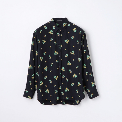 ヤシの木プリント ブラウス