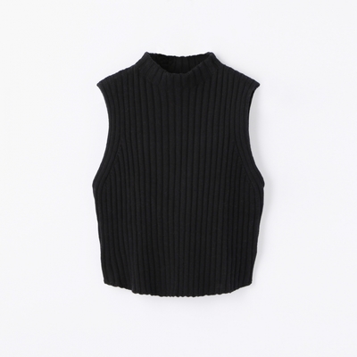 コットンカシミヤ ノースリーブプルオーバー