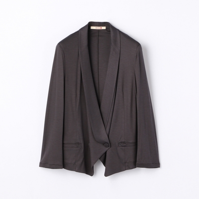 レーヨンシルクジャージー ショールカラージャケット
