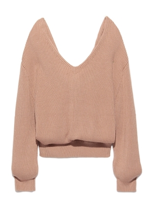 バックデザインニットプルオーバー