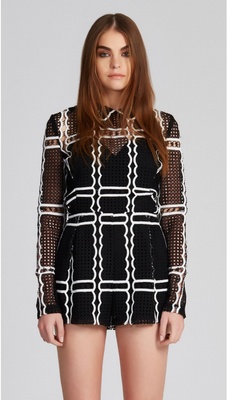 STOLEN DANCE PLAYSUIT BLACK