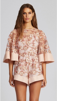 FACT OR FICTION PLAYSUIT BLUSH BLOSSOM