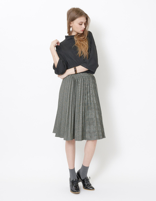  ミディアムプリーツスカート