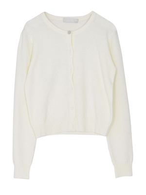 dazzlin 【se】パステルカラークルーネックカーディガン