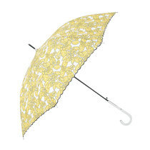 A1733 耐風骨ワンタッチ式ジャンプ傘 フラワー 58cm