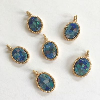 【受注商品】Mosaic opal charm Gold