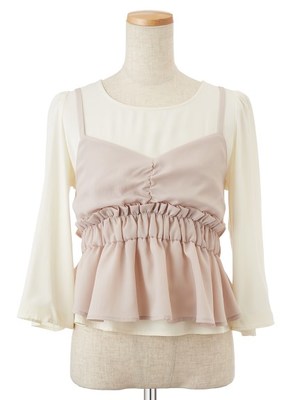 キャミセットブラウス