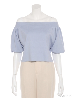 バルーンスリーブオフショルトップス