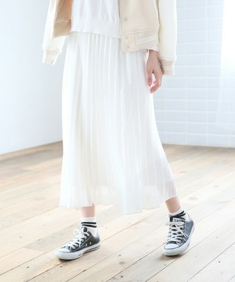 シフォンプリーツスカート