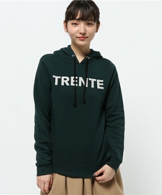 ロゴプリント裏起毛フードパーカー