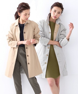 ステンカラー リバーシブルコート