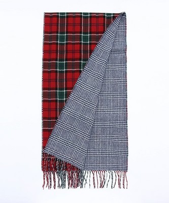 リバーシブルチェックストール