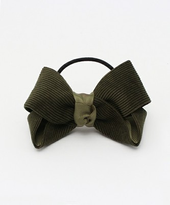 コーデュロイリボンヘアゴム