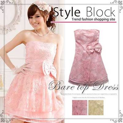 レースミニパーティードレス