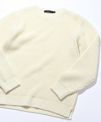 アゼタック編みニットクルー