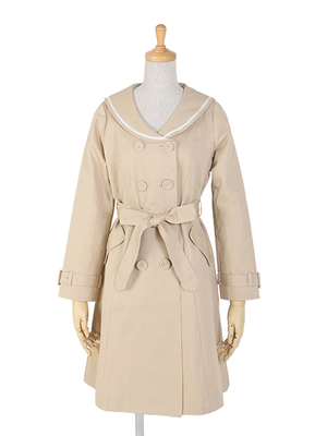 【ご予約】セーラーカラートレンチコート/F i.n.t