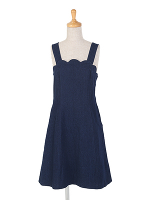 【ご予約】スカラップデニムジャンスカ/F i.n.t