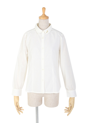 【ご予約】アンティークキー刺繍シャツ/F i.n.t