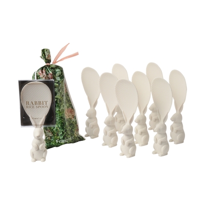 ラビット ライススプーン ホワイト（10本セット）