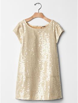 Sequin shift dress