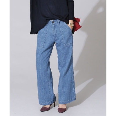 ワイドデニムパンツ