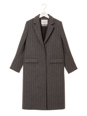 ストライプチェスターコート