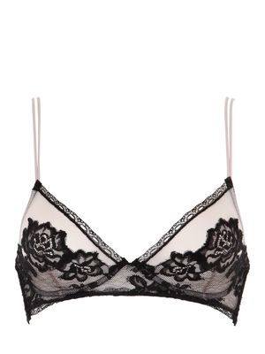 ピンク・ブラックナイロンブラジャー