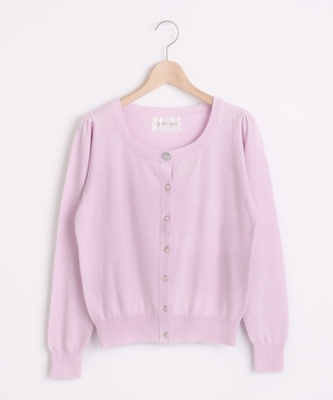 Jカシミヤ混カーディガン