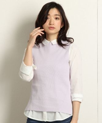 シャツツキカタアゼプルオーバー