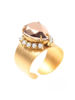 SANDY HYUN ビジューボリュームリング