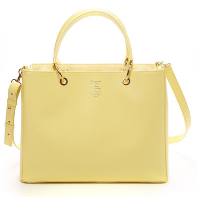  レザートート2（大）（イエロー）