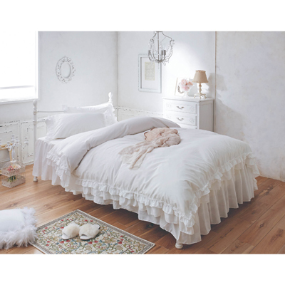 フリル布団カバー3点セット