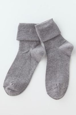 三つ折りリブソックス