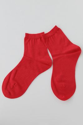 シルケット無地ソックス