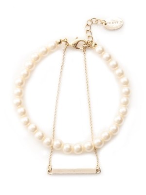 パール×ストーン2wayブレス