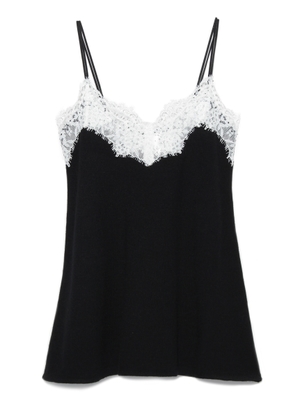 レース付きニットキャミソール